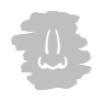 nose sketch icon