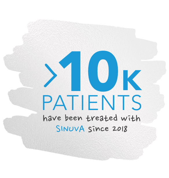 10k patients have been treated with SINUVA since 2018